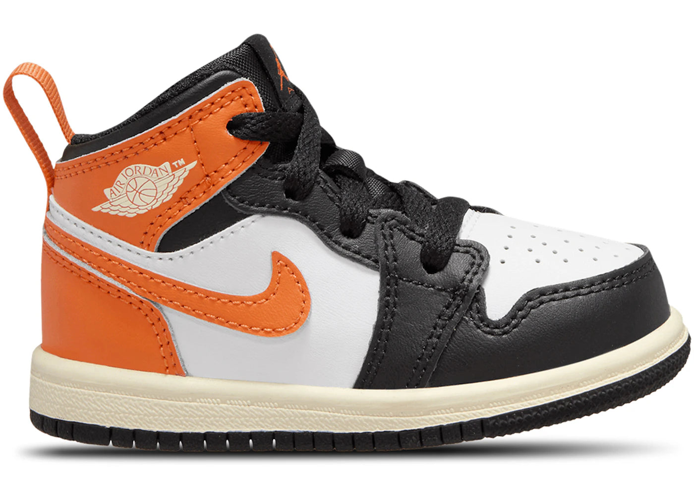 Jordan 1 Mid Black Toe Starfish (TD)