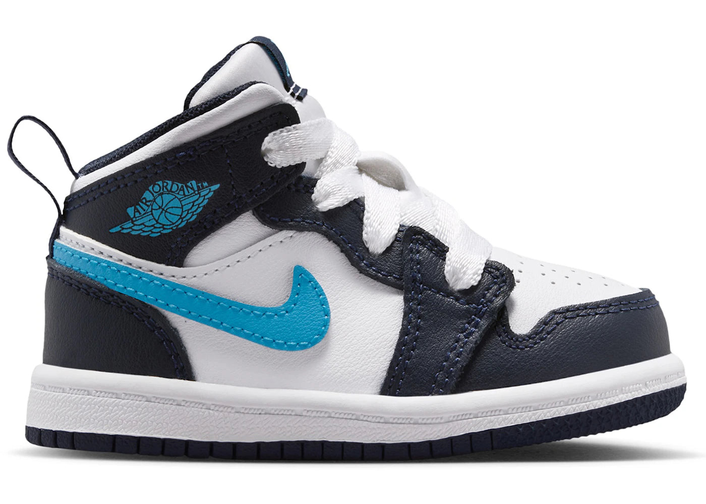Jordan 1 Mid Obsidian Dark Powder Blue (TD)