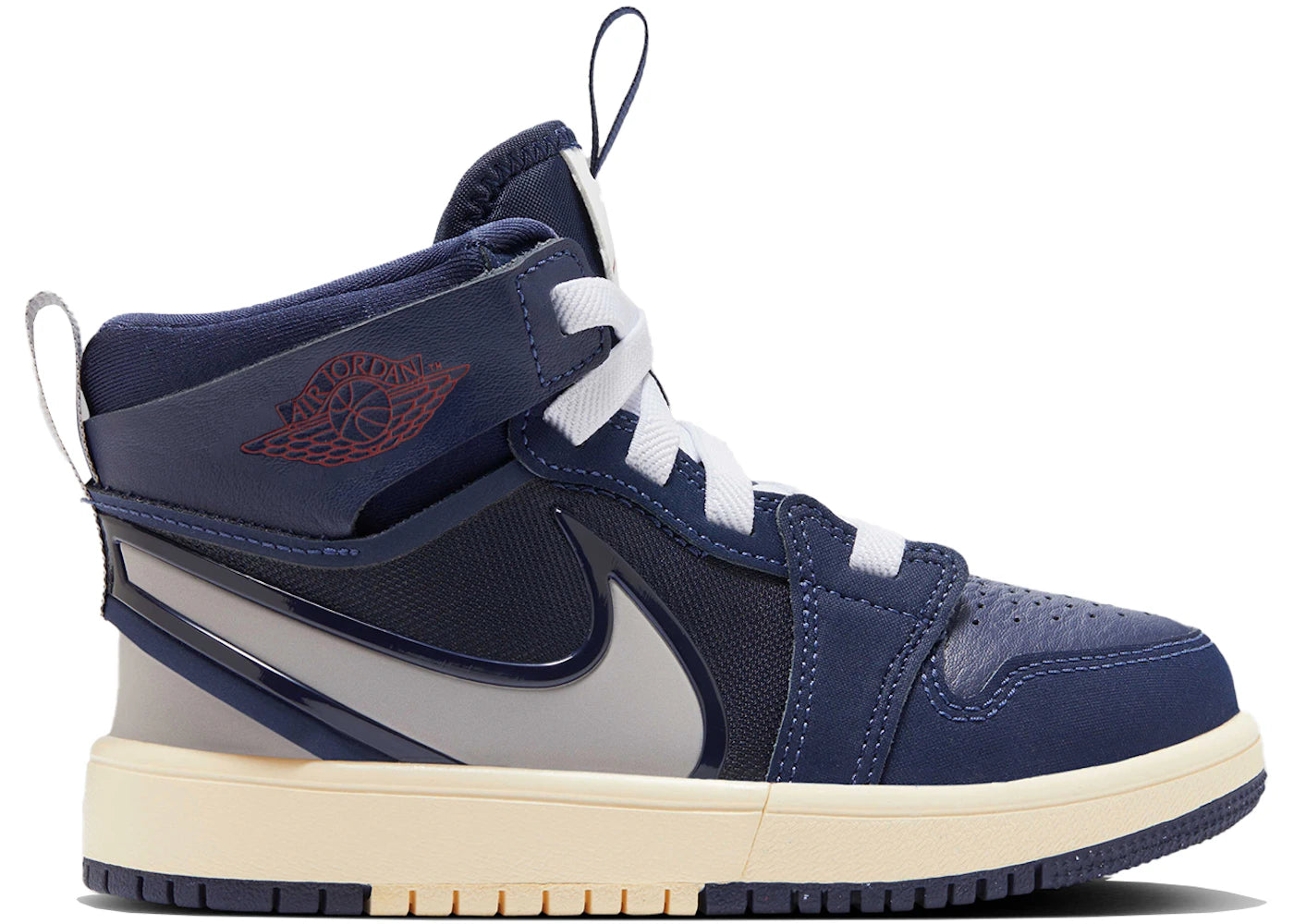 Jordan 1 Mid RM EasyOn Midnight Navy Varsity Red Muslin Atmosphere Grey (PS)