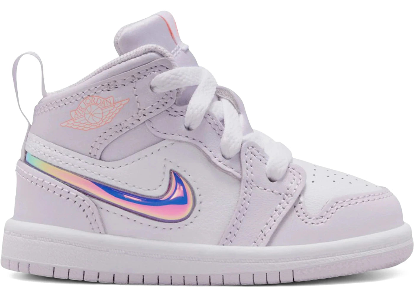 Jordan 1 Mid SE Barely Grape Iridescent Swoosh (TD)