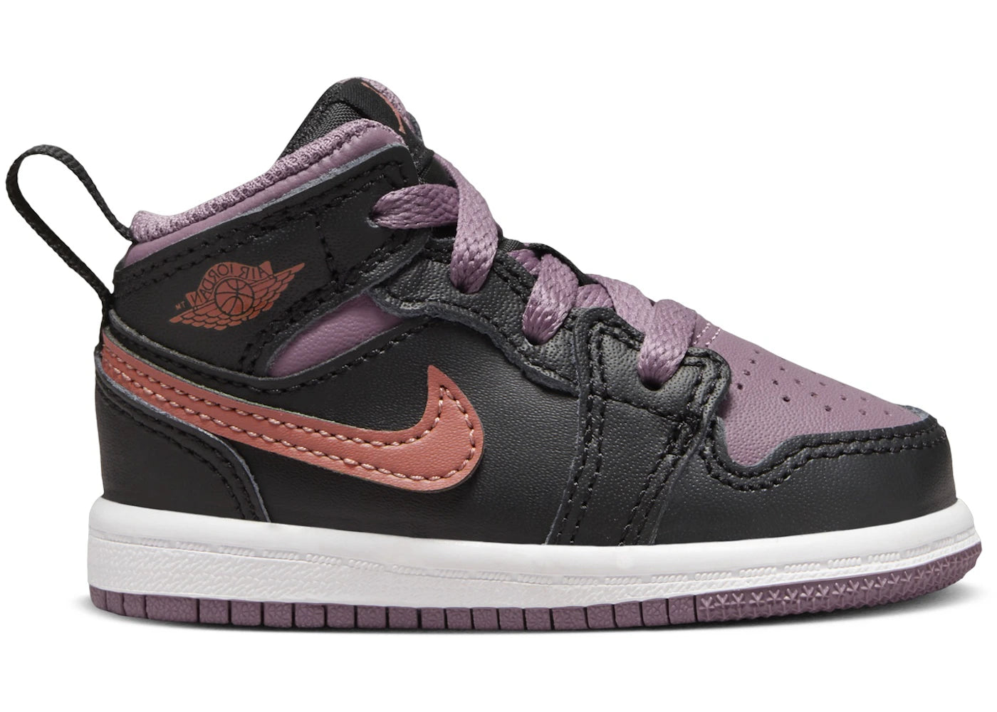 Jordan 1 Mid SE Black Sky J Mauve White Sky J Orange (TD)