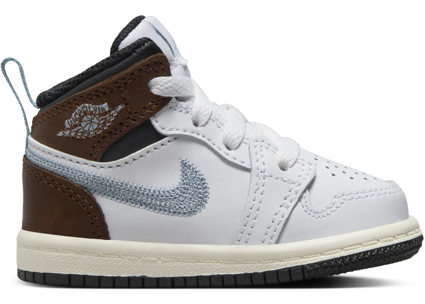 Jordan 1 Mid SE White Black Sail Blue Grey (TD)