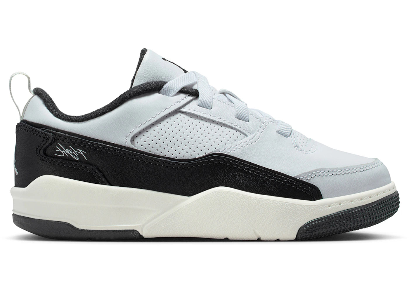Jordan Flight Court White Black (PS)