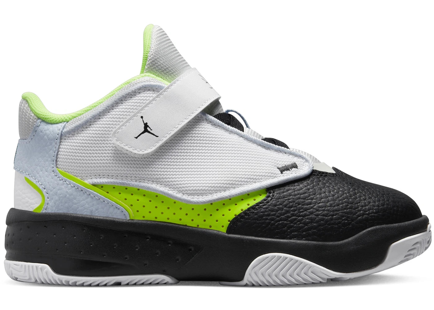 Jordan Max Aura 4 Platinum Tint Volt Blue Tint Black (PS)