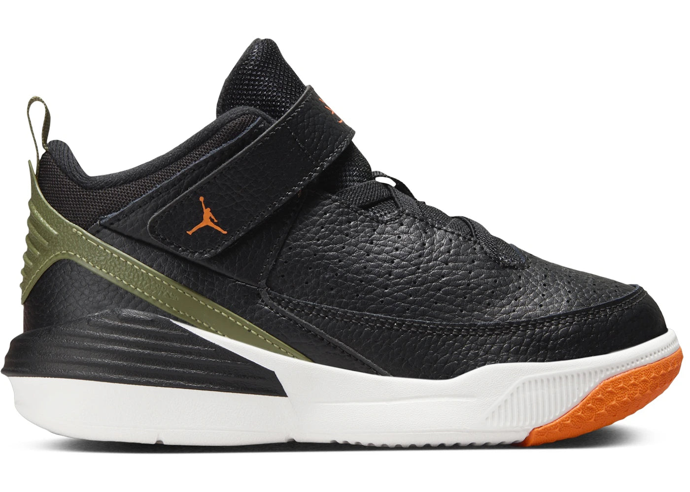 Jordan Max Aura 5 Black Bright Mandarin Sail Sky J Light Olive (PS)