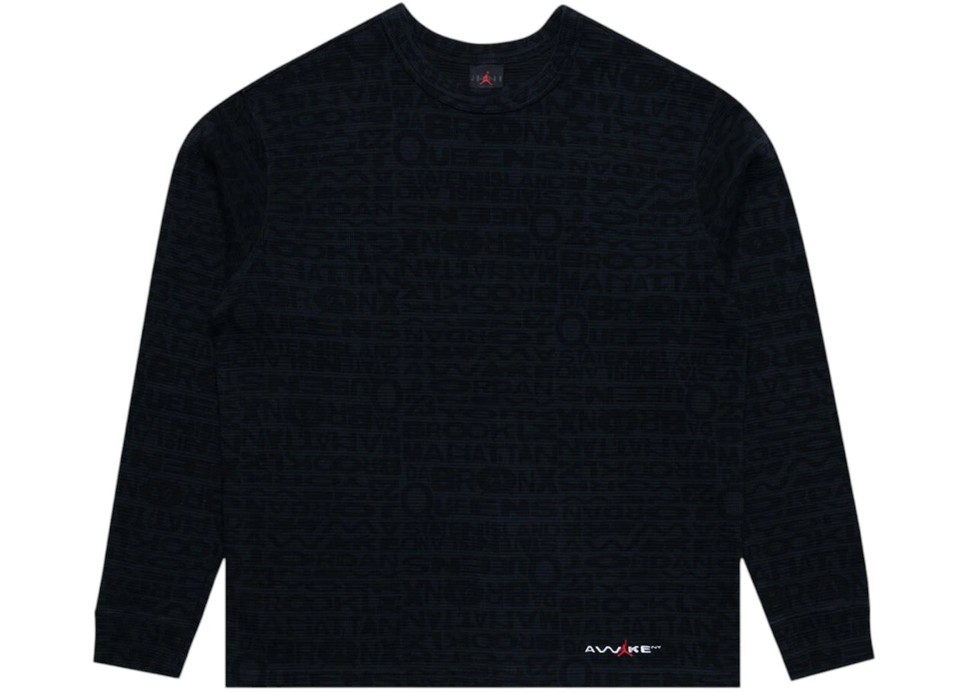 Jordan x Awake NY Thermal Shirt Black/University Red