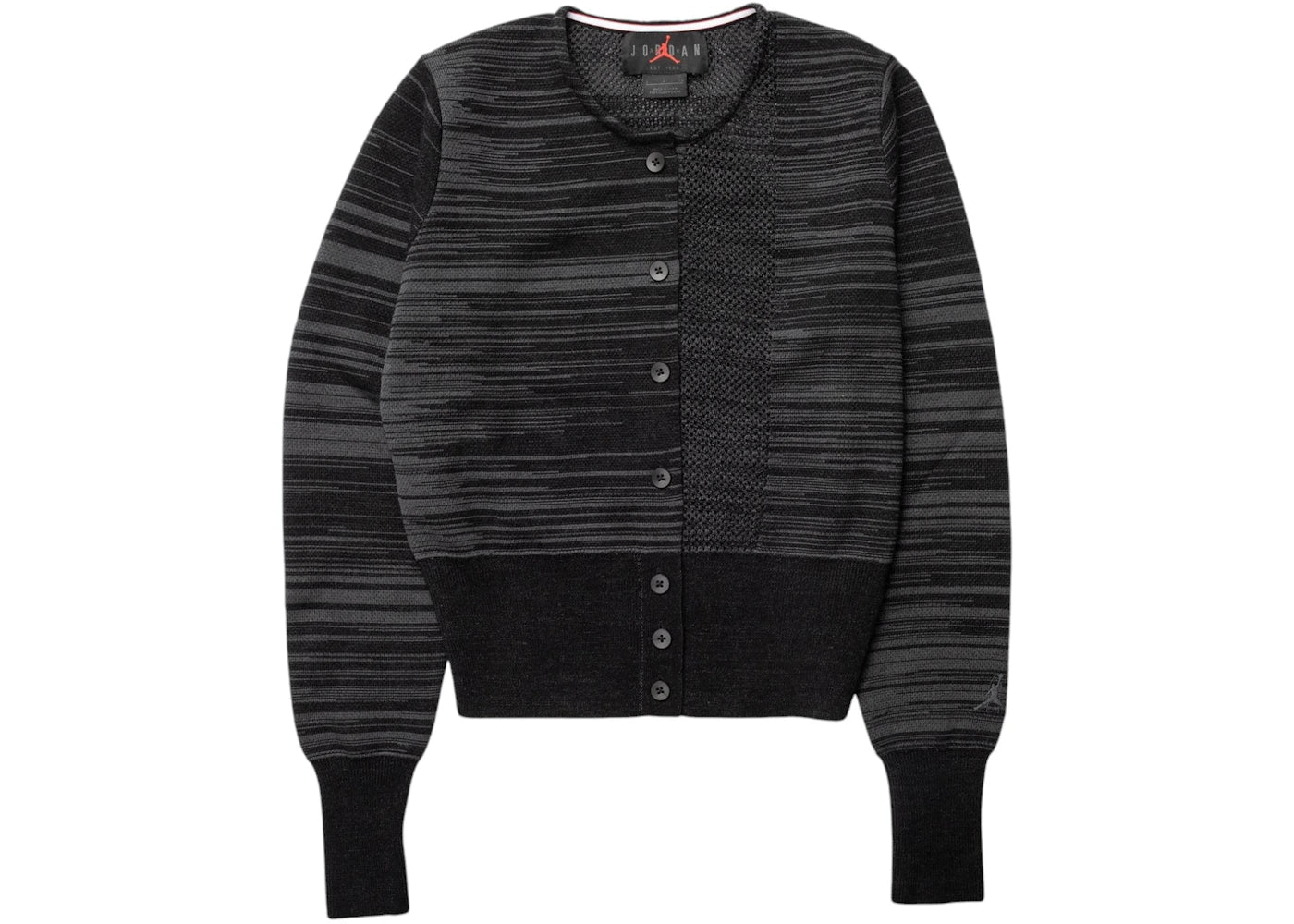 Jordan x Téla Women's Knitwear Cardigan Dark Smoke Grey/Black
