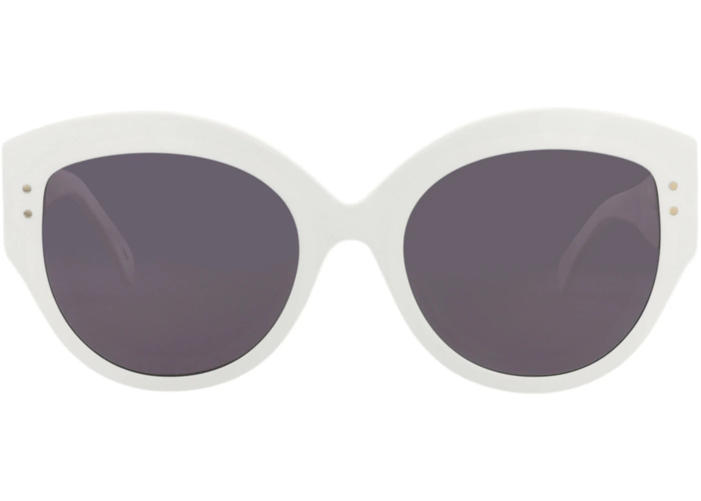 Alaia Round-Frame Acetate Sunglasses White White Grey (AA0040S-30008456-002)