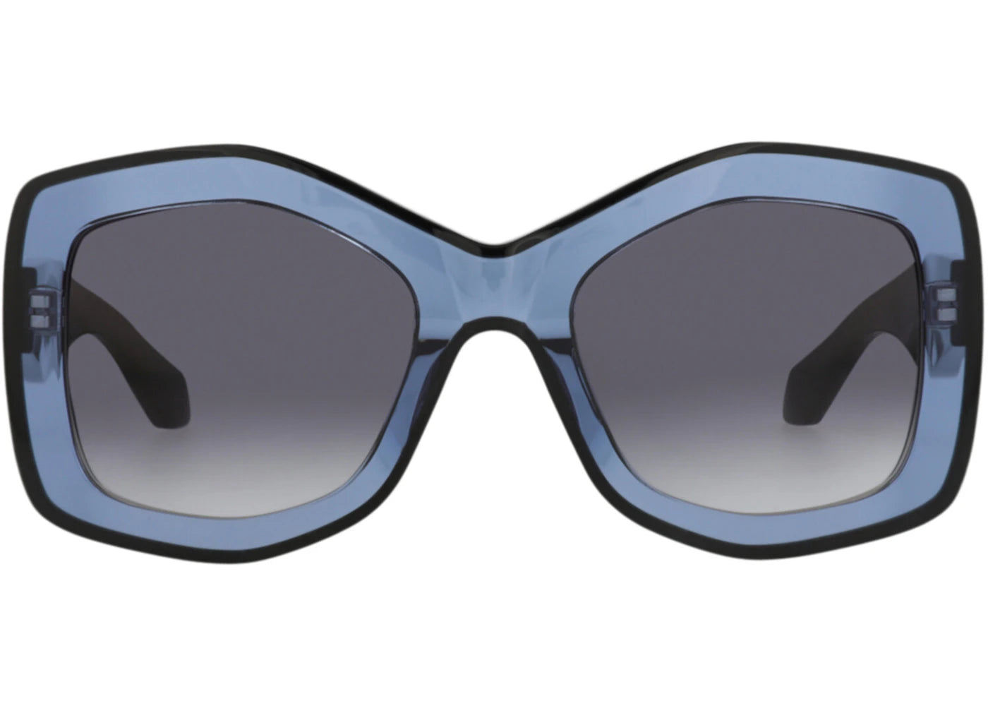 Alaia Square-Frame Recycled Acetate Sunglasses Blue Black Grey (AA0066S-30014220-003)
