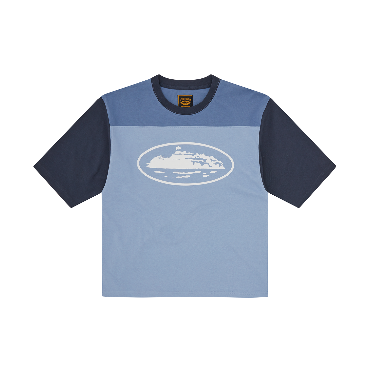 Corteiz Alcatraz Heavyweight Varsity Jersey Blue