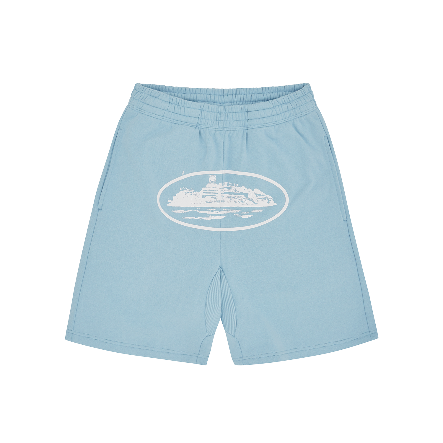 Corteiz Alcatraz Sweatshort 'Baby Blue'