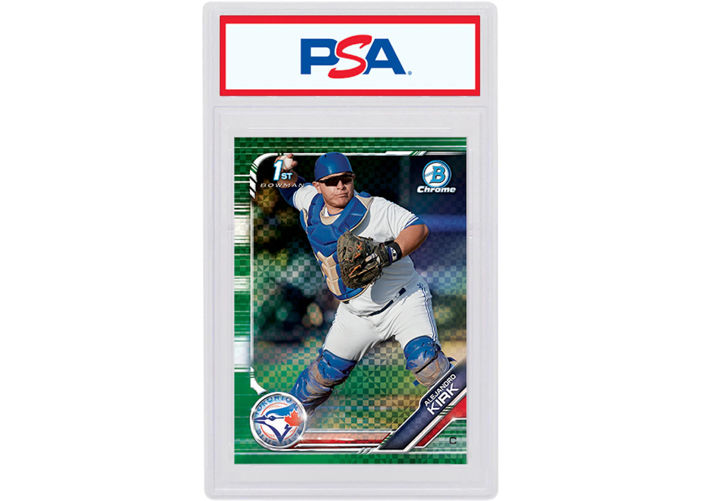 Alejandro Kirk 2019 Bowman Chrome X Green X-Fractor /31 BCP-202 (PSA or BGS Graded)
