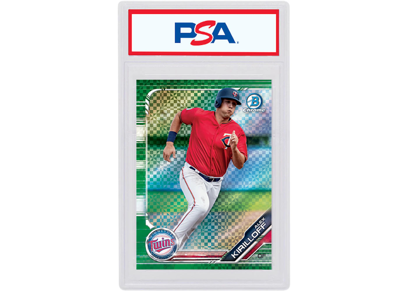 Alex Kirilloff 2019 Bowman Chrome X Green X-Fractor /31 BCP-186 (PSA or BGS Graded)