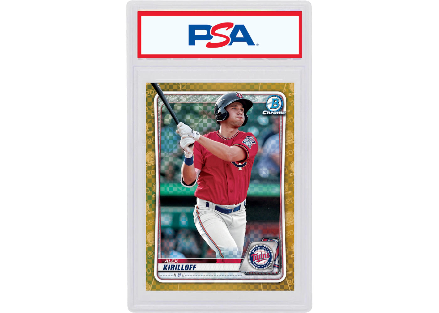 Alex Kirilloff 2020 Bowman Chrome X Gold X-Fractor /3 #BCP-151 (PSA or BGS Graded)