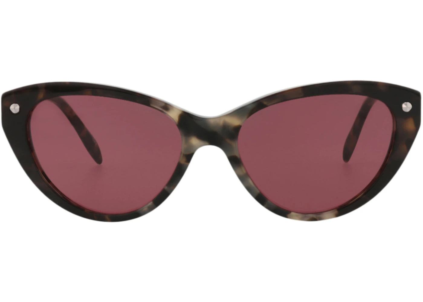 Alexander McQueen Cat Eye-Frame Acetate Sunglasses Havana Havana Violet (AM0189S-30006850-004)