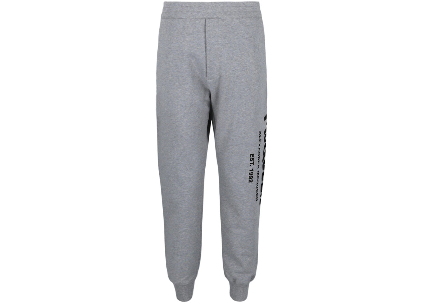Alexander McQueen Graffiti Logo Sweatpants Grey Black