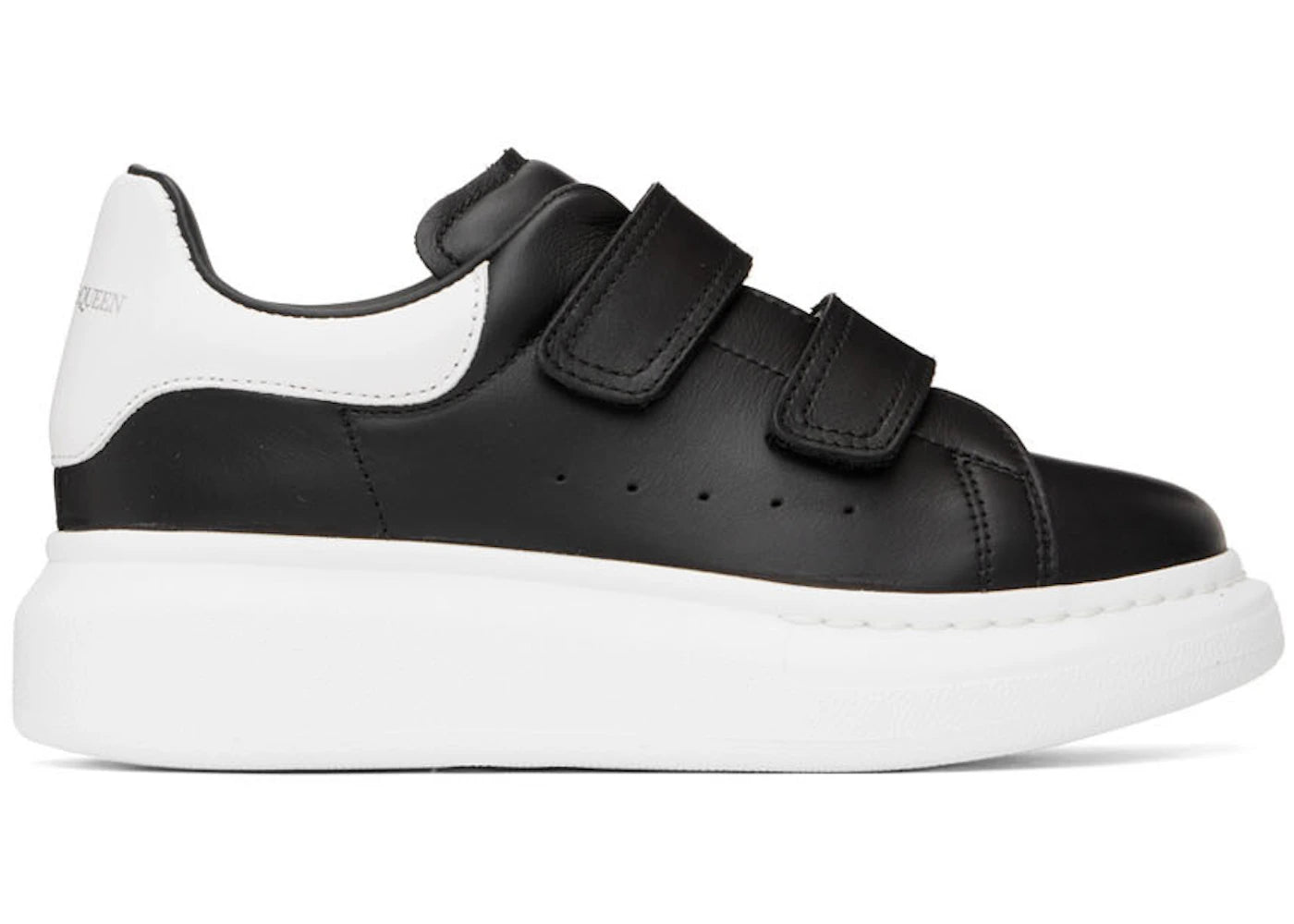 Alexander McQueen Oversized Velcro Sneaker Black White (Kids)