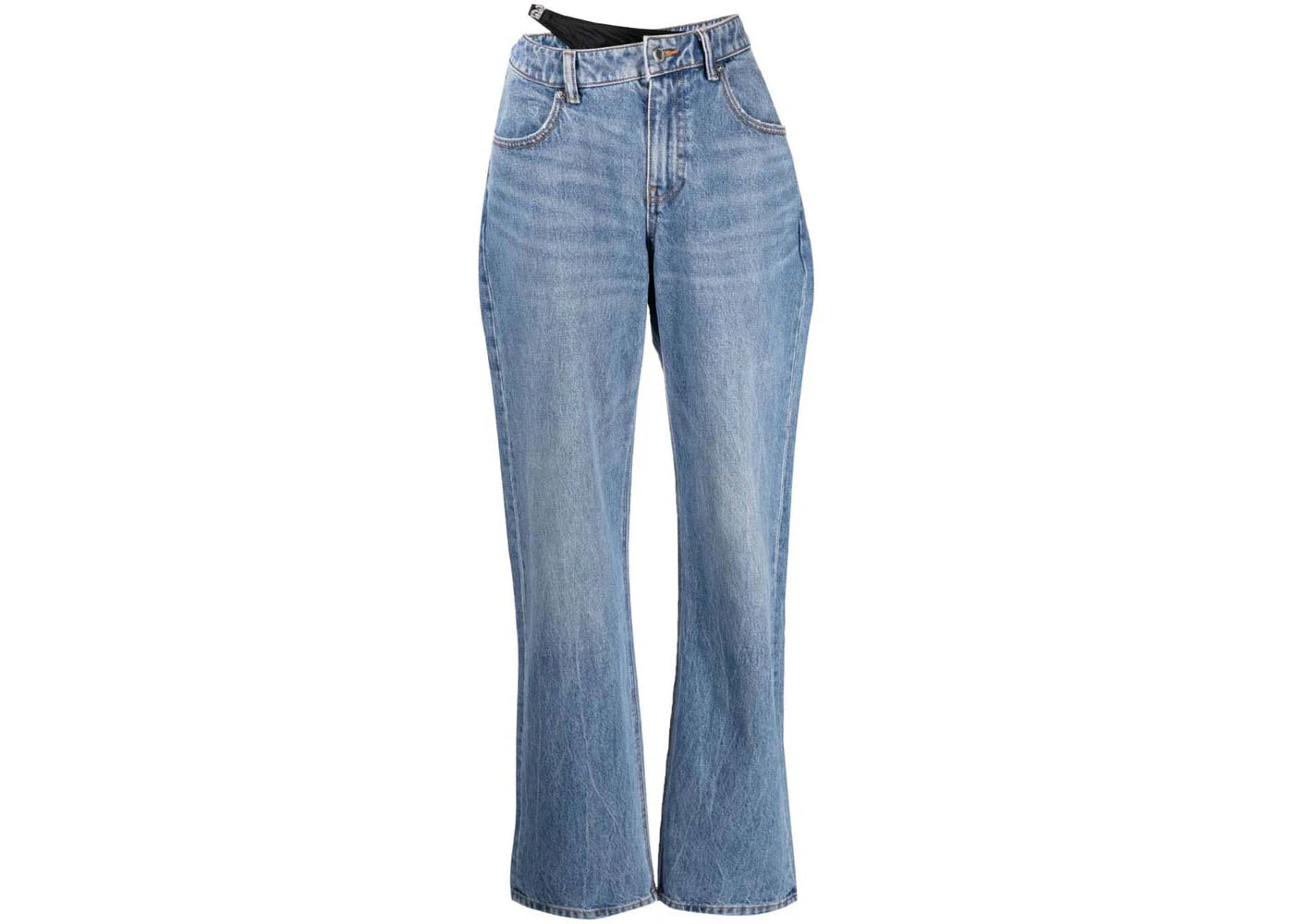 Alexander Wang Asymetrical Waistband Bikini Jean Light Indigo