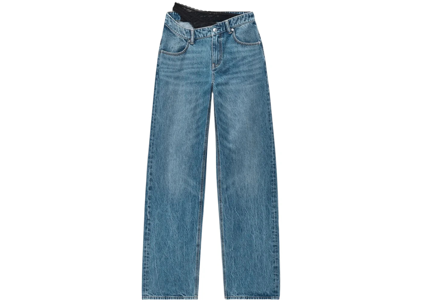 Alexander Wang Lace Undie Dip Side Jean Vintage Medium Indigo