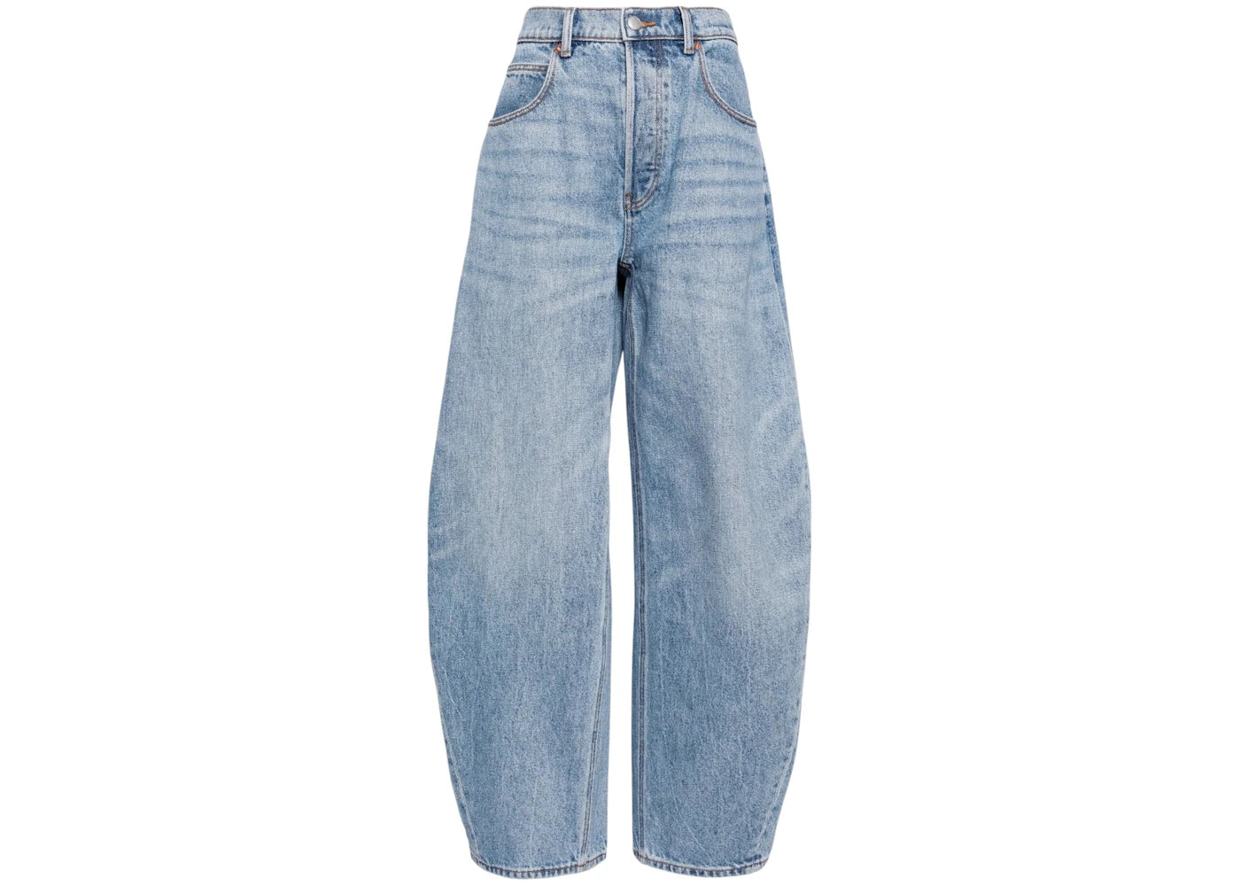 Alexander Wang Oversized Rounded Low Rise Jean Classic Light Indigo