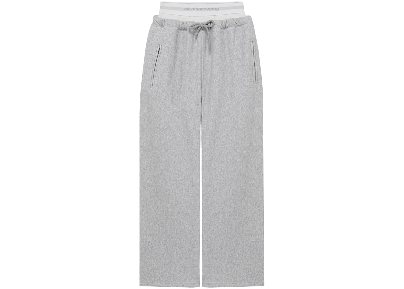 Alexander Wang Wide Leg Pants Light Grey