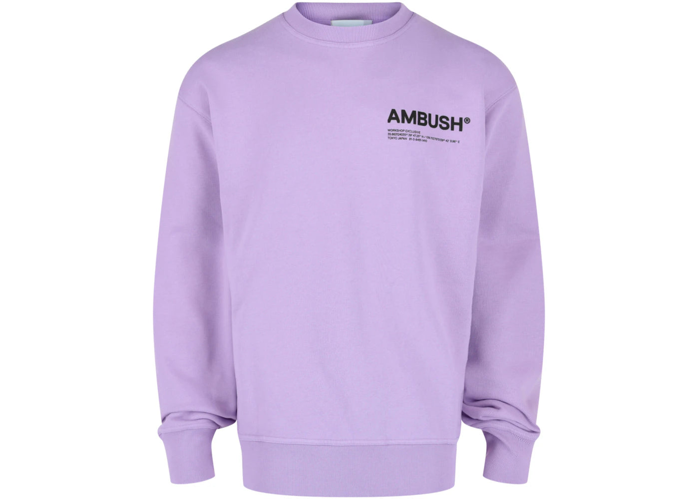 Ambush Fleece Workshop Crewneck Sweater Purple