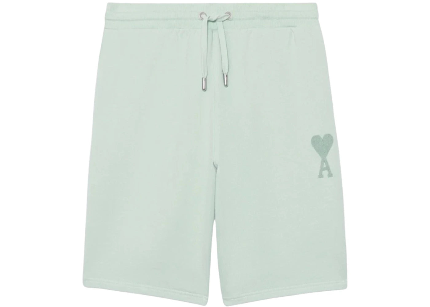 Ami Paris AMI de Coeur Tone-On-Tone Track Shorts Aqua