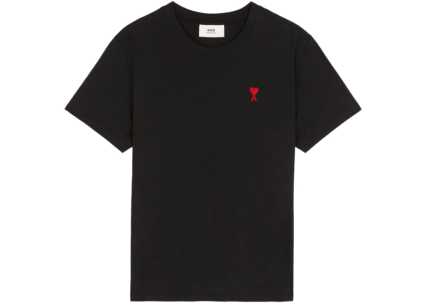 Ami Paris Ami De Coeur Classic Fit T-Shirt Black/Red
