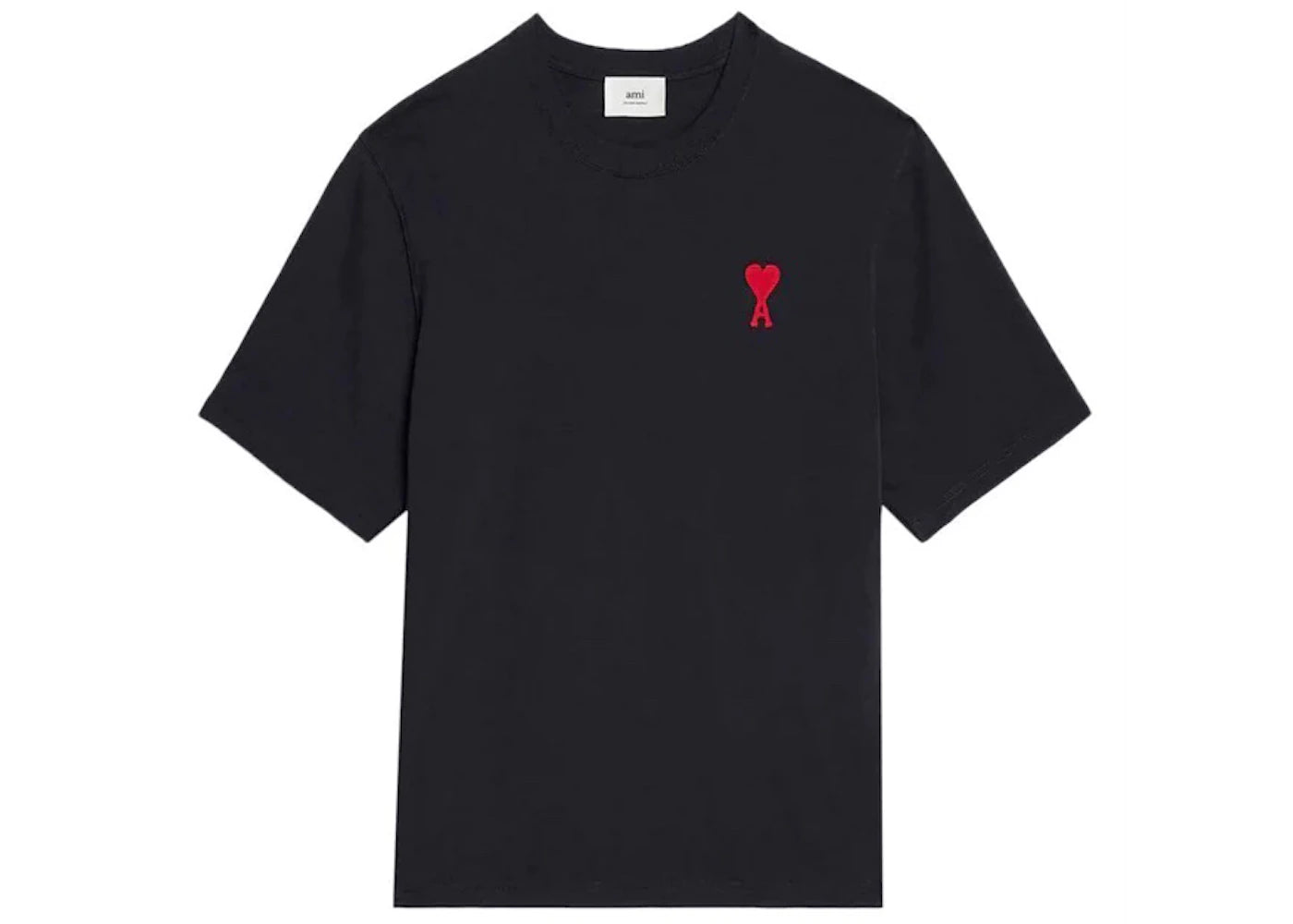 Ami Paris Tonal Ami De Coeur S/S T-shirt Black