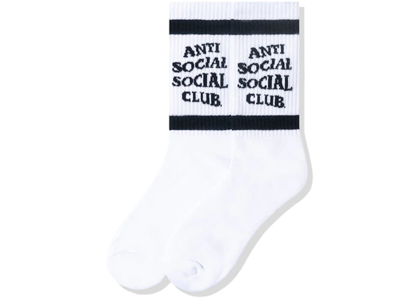 Anti Social Social Club Down The Tube Socks Black/White