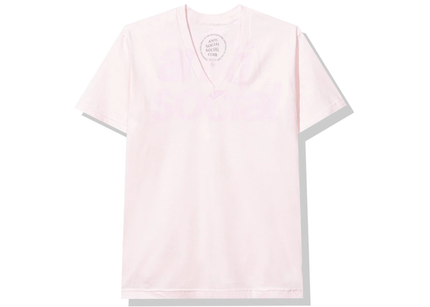 Anti Social Social Club Enrique Vneck Tee Pink