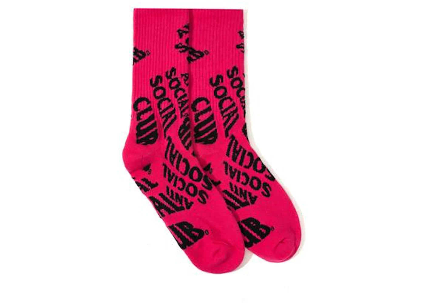 Anti Social Social Club No Drama Socks Pink