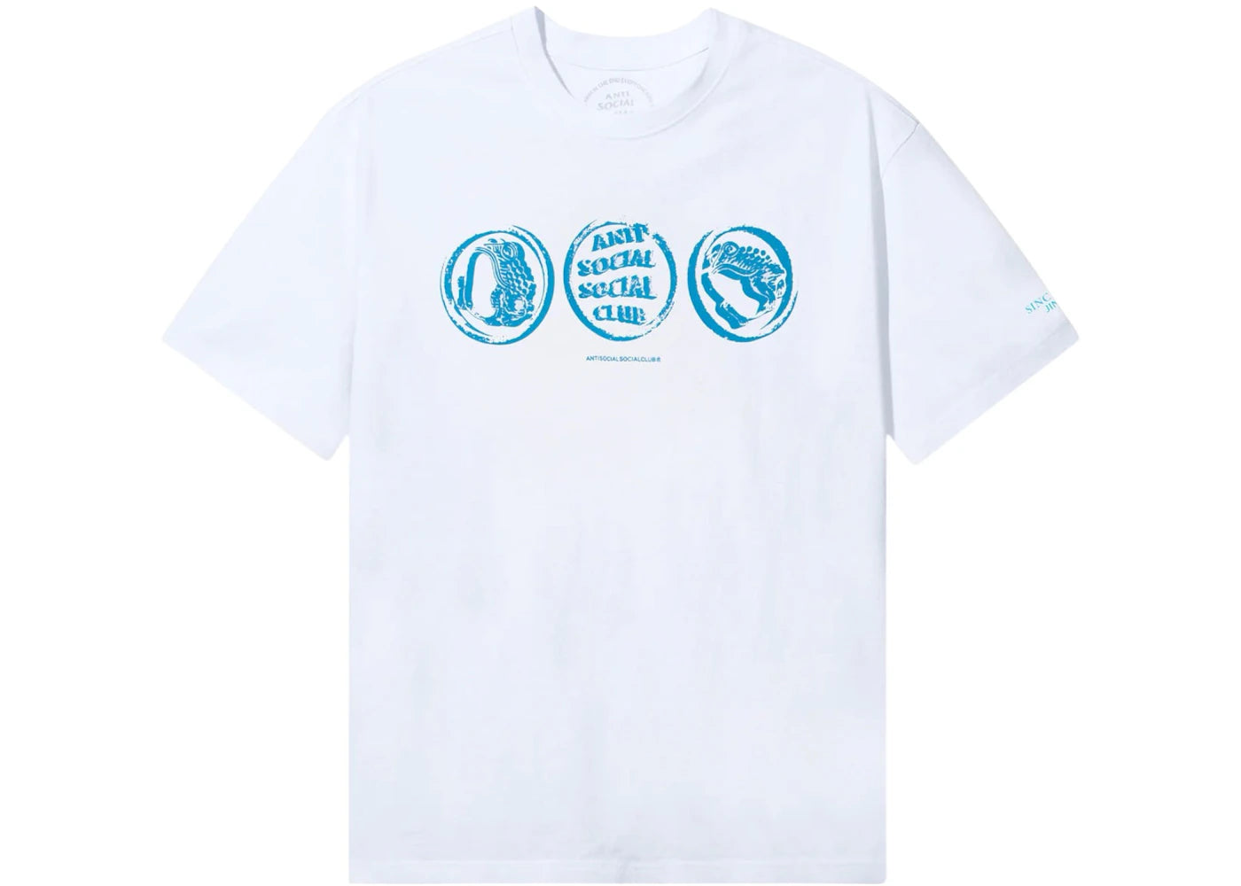Anti Social Social Club x Jinro Two Glasses Of Soju Tee White