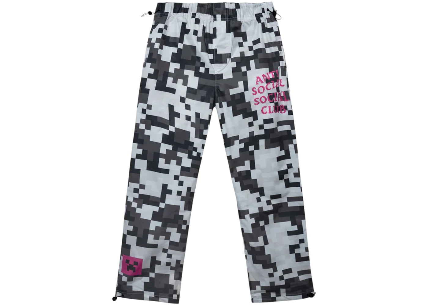Anti Social Social Club x Minecraft Pixel Camo Cargo Pant Grey