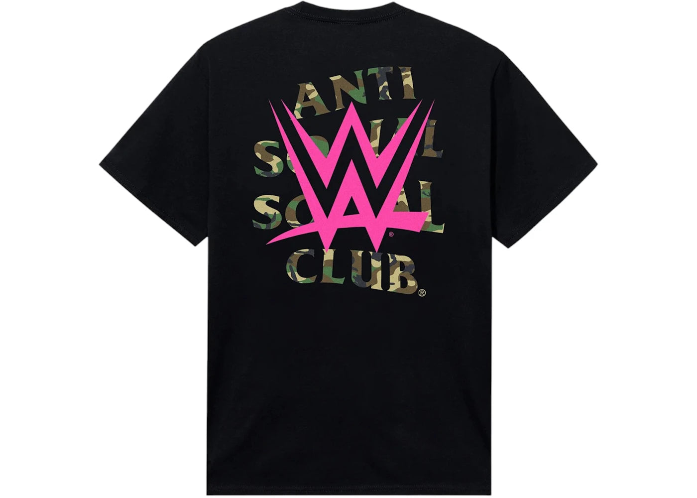 Anti Social Social Club x WWE Lockout Tee Black