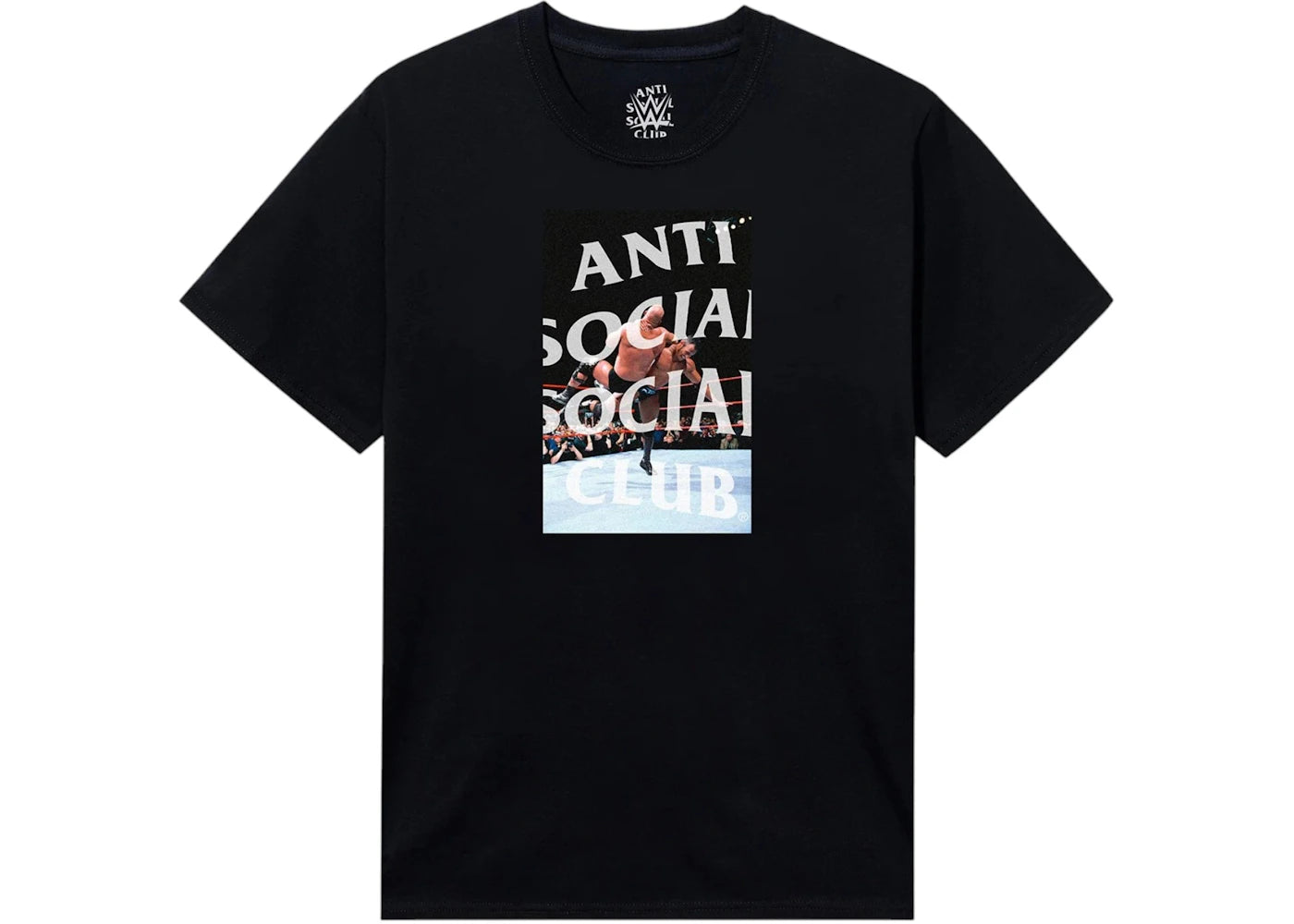 Anti Social Social Club x WWE The Rock Tee Black