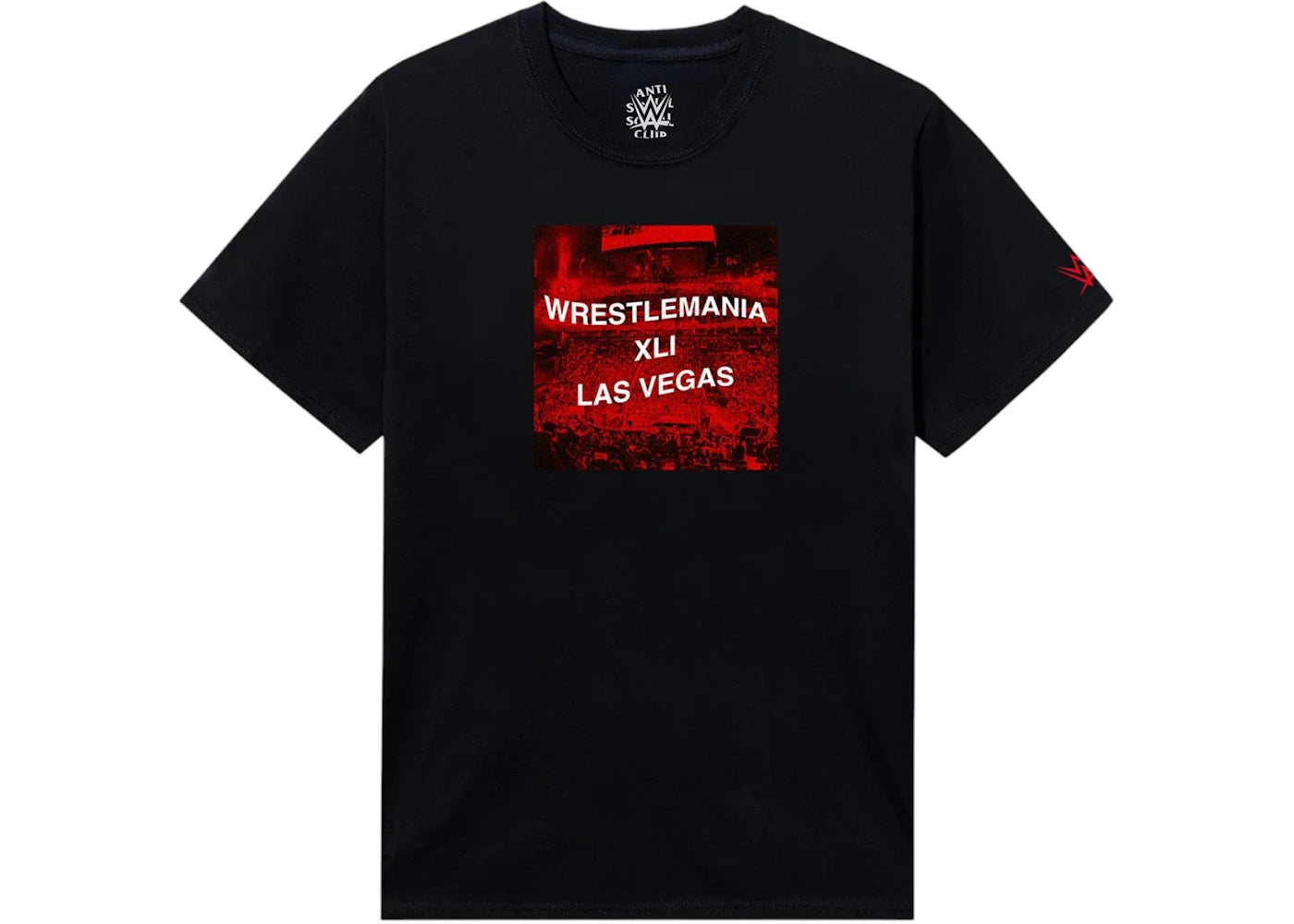 Anti Social Social Club x WWE Wrestlemania LV Tee Black