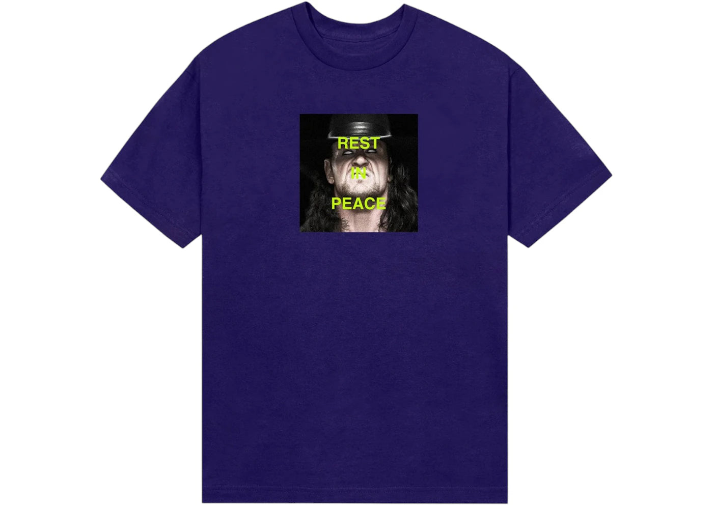 Anti Social Social Club x WWE You Will Rest In Peace Tee Purple