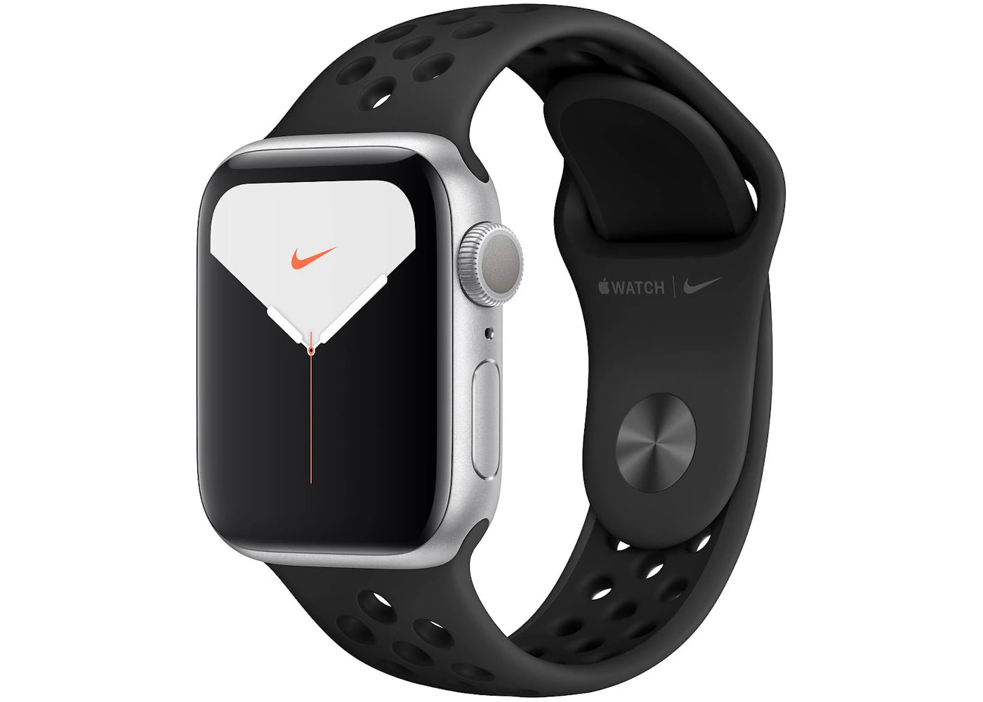 Apple Watch Nike Series 5 GPS 40mm Silver Aluminum with Anthracite Black Band A2092