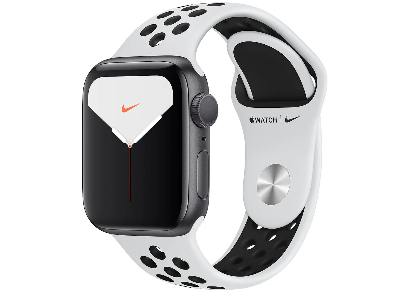 Apple Watch Nike Series 5 GPS 40mm Space Gray Aluminum with Pure Platinum Black Band A2092