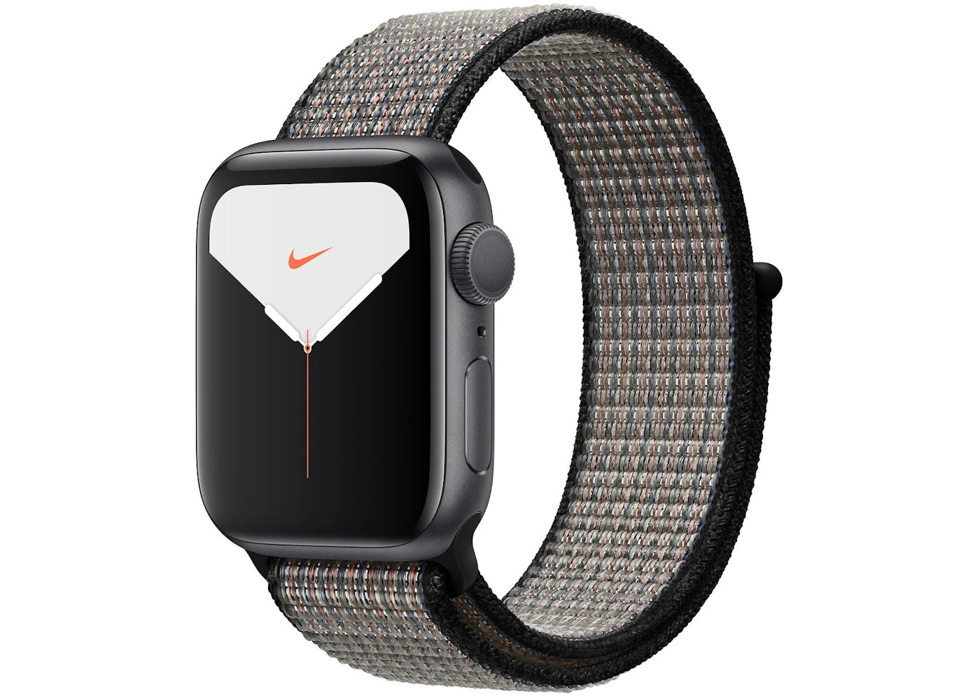 Apple Watch Nike Series 5 GPS 40mm Space Gray Aluminum with Royal Pulse Lava Glow Loop A2092
