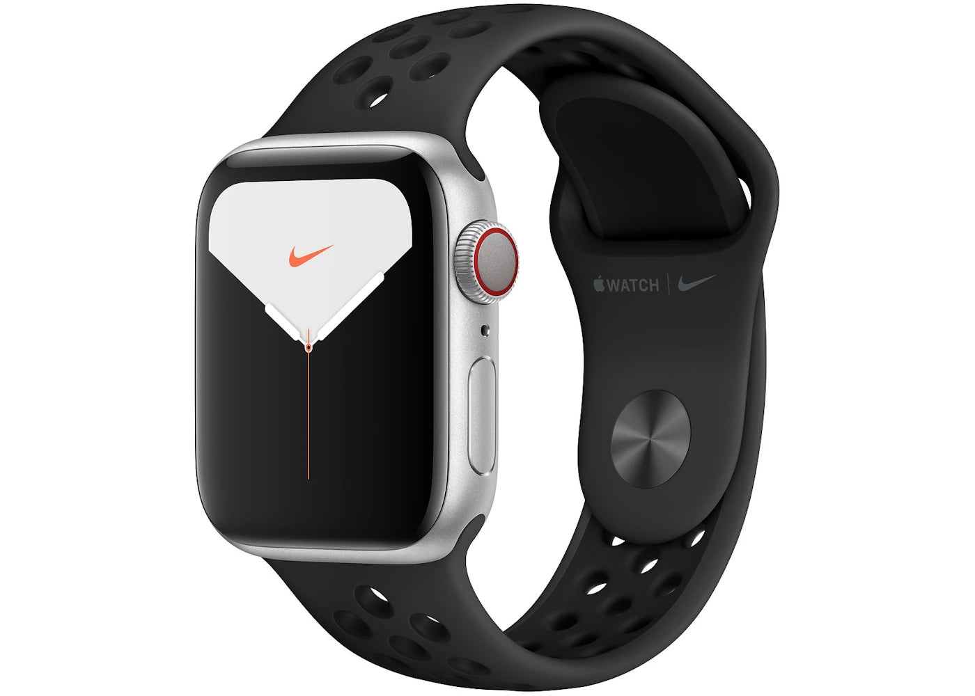 Apple Watch Nike Series 5 GPS + Cellular 40mm Silver Aluminum with Anthracite Black Band A2094