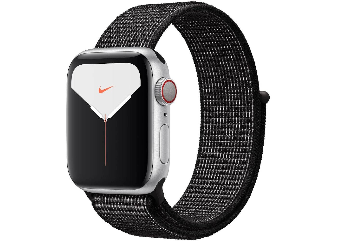 Apple Watch Nike Series 5 GPS + Cellular 40mm Silver Aluminum with Black Loop A2094