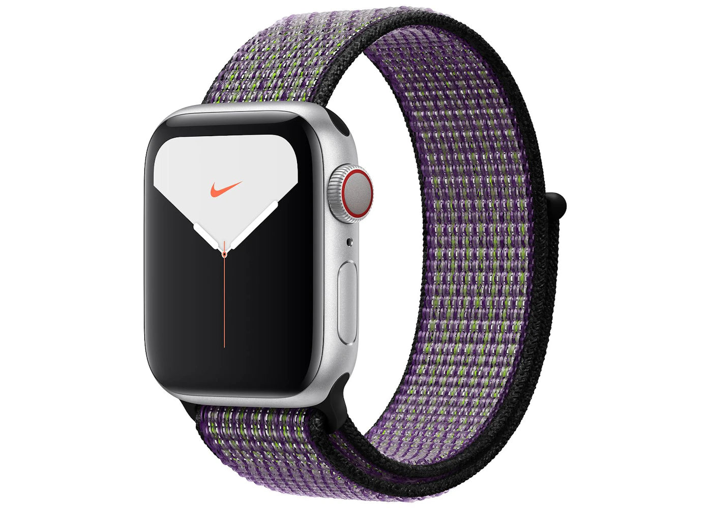 Apple Watch Nike Series 5 GPS + Cellular 40mm Silver Aluminum with Desert Sand Volt Loop A2094
