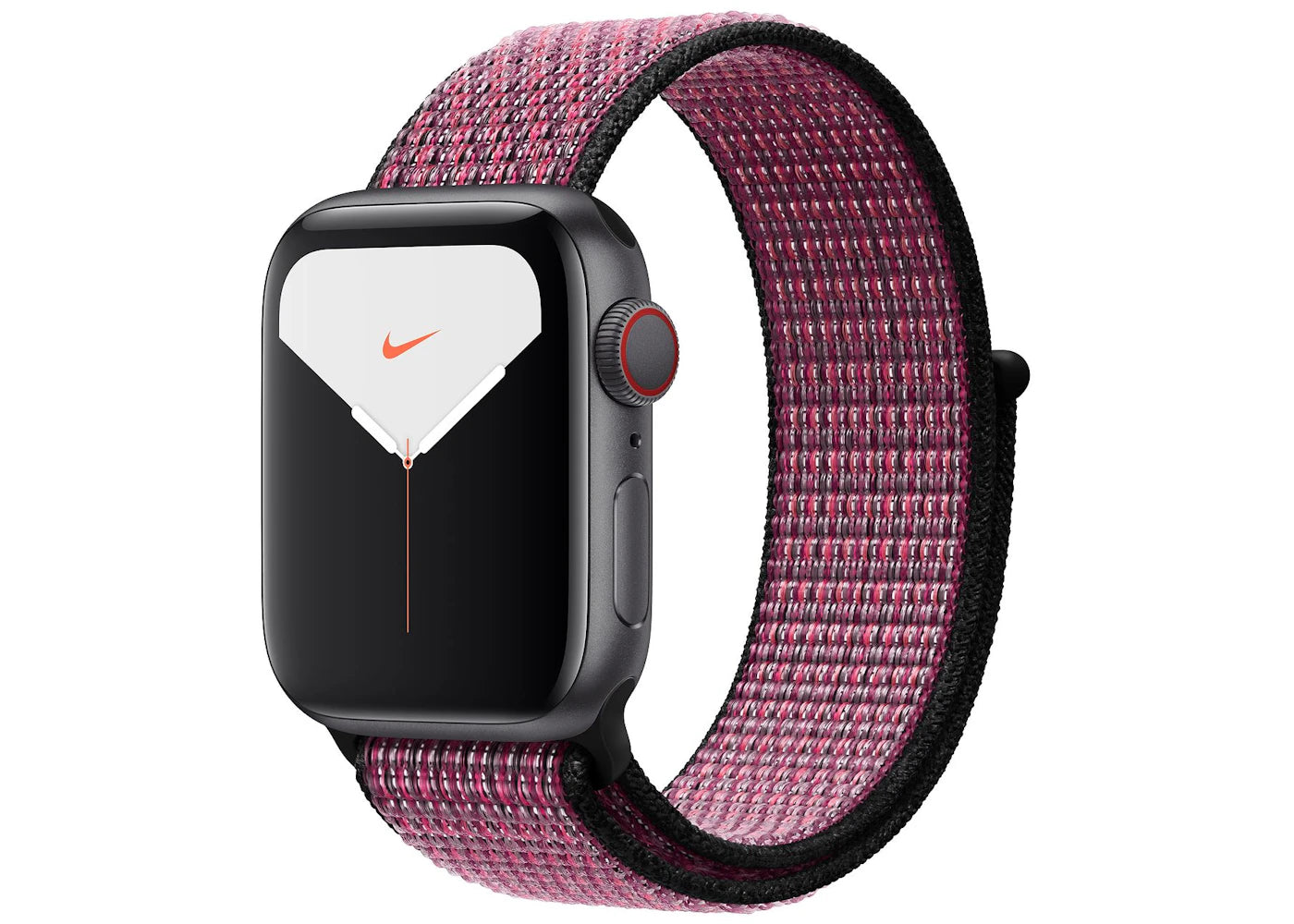 Apple Watch Nike Series 5 GPS + Cellular 40mm Space Gray Aluminum with Pink Blast True Berry Loop A2094