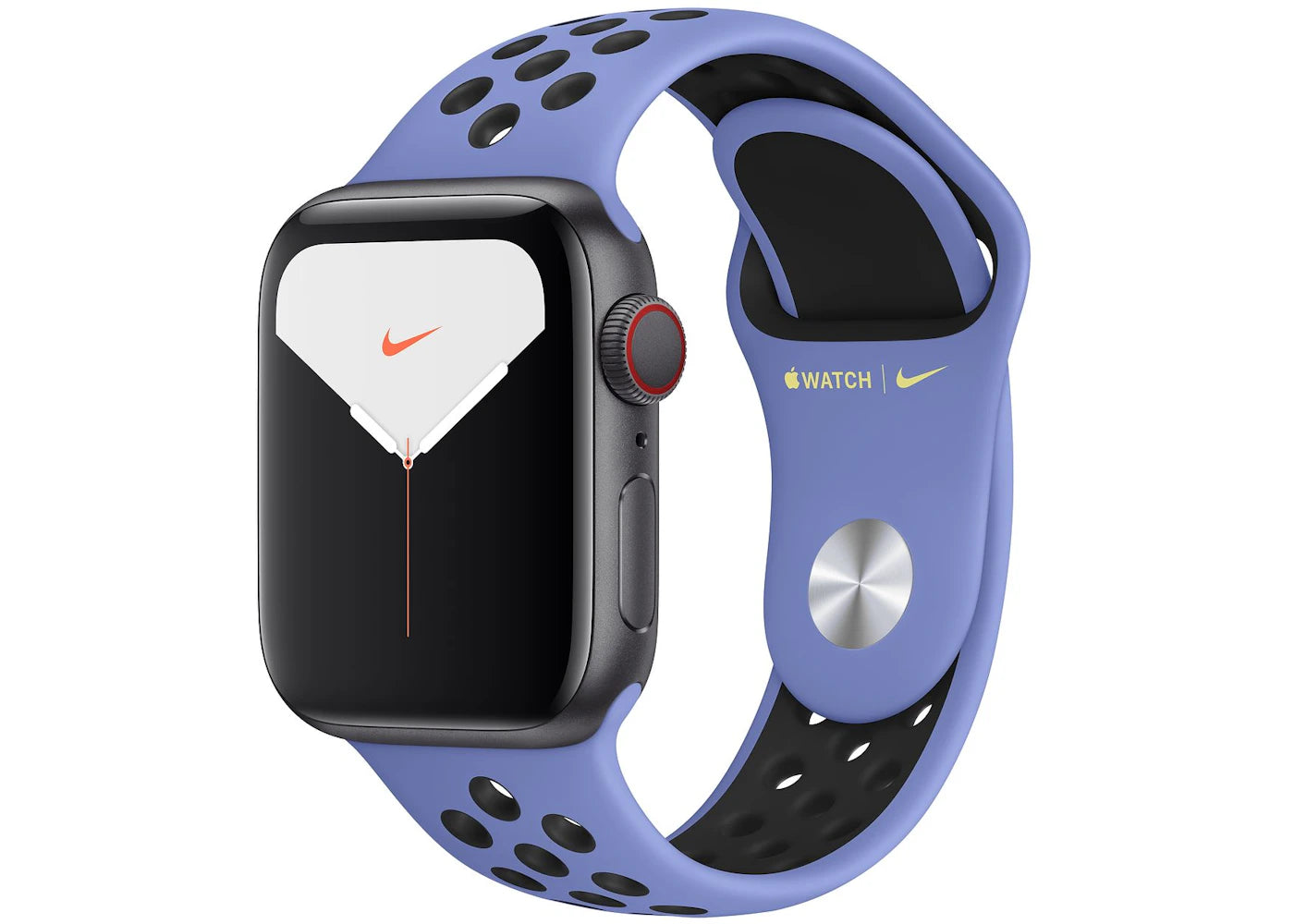 Apple Watch Nike Series 5 GPS + Cellular 40mm Space Gray Aluminum with Royal Pulse Black Band A2094