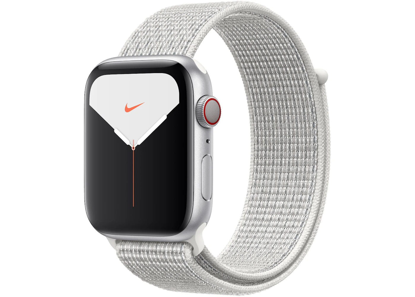 Apple Watch Nike Series 5 GPS + Cellular 44mm Silver Aluminum with Summit White Loop A2095
