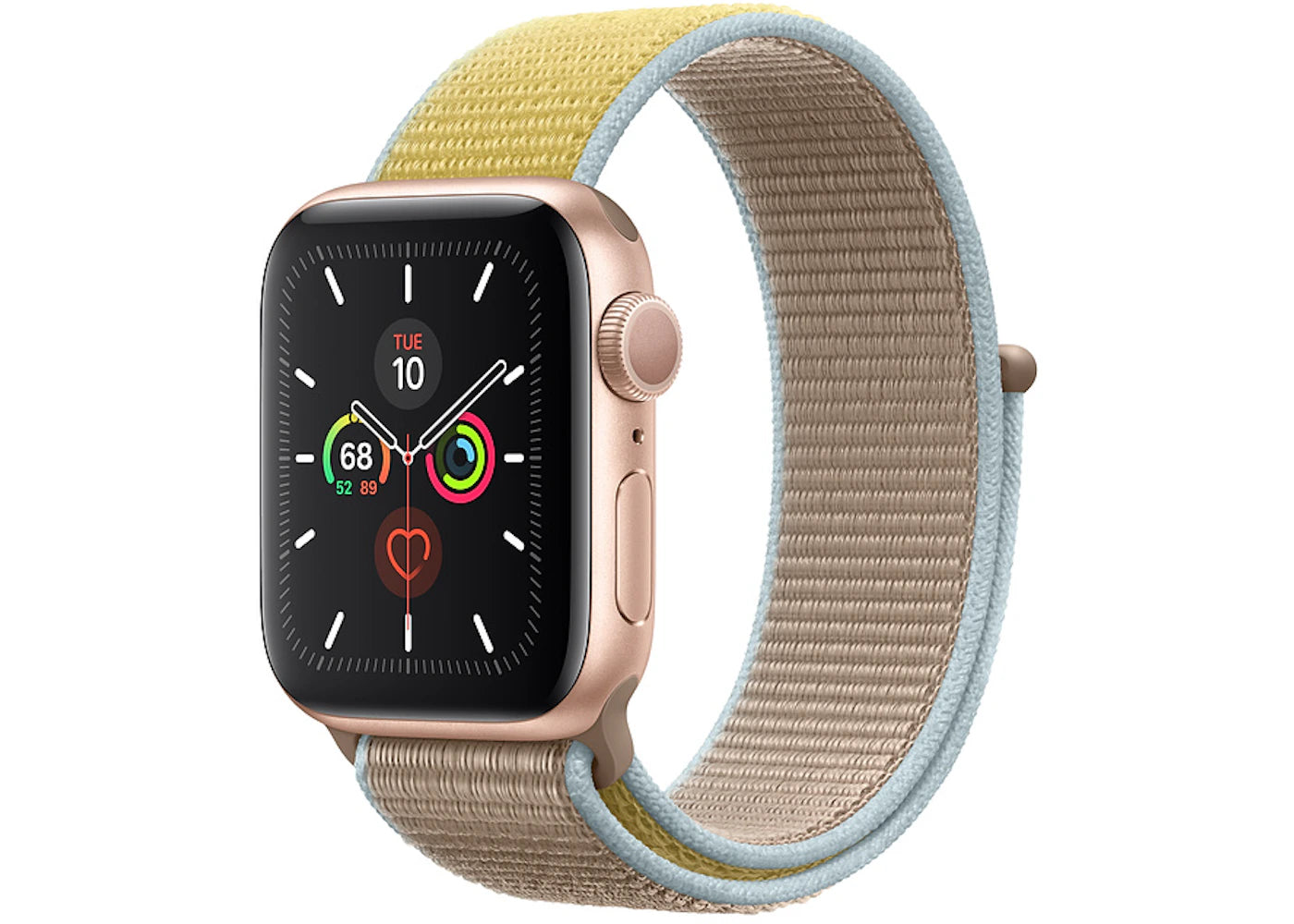 Apple Watch Series 5 GPS 40mm Gold Aluminum with Camel Sport Loop A2092