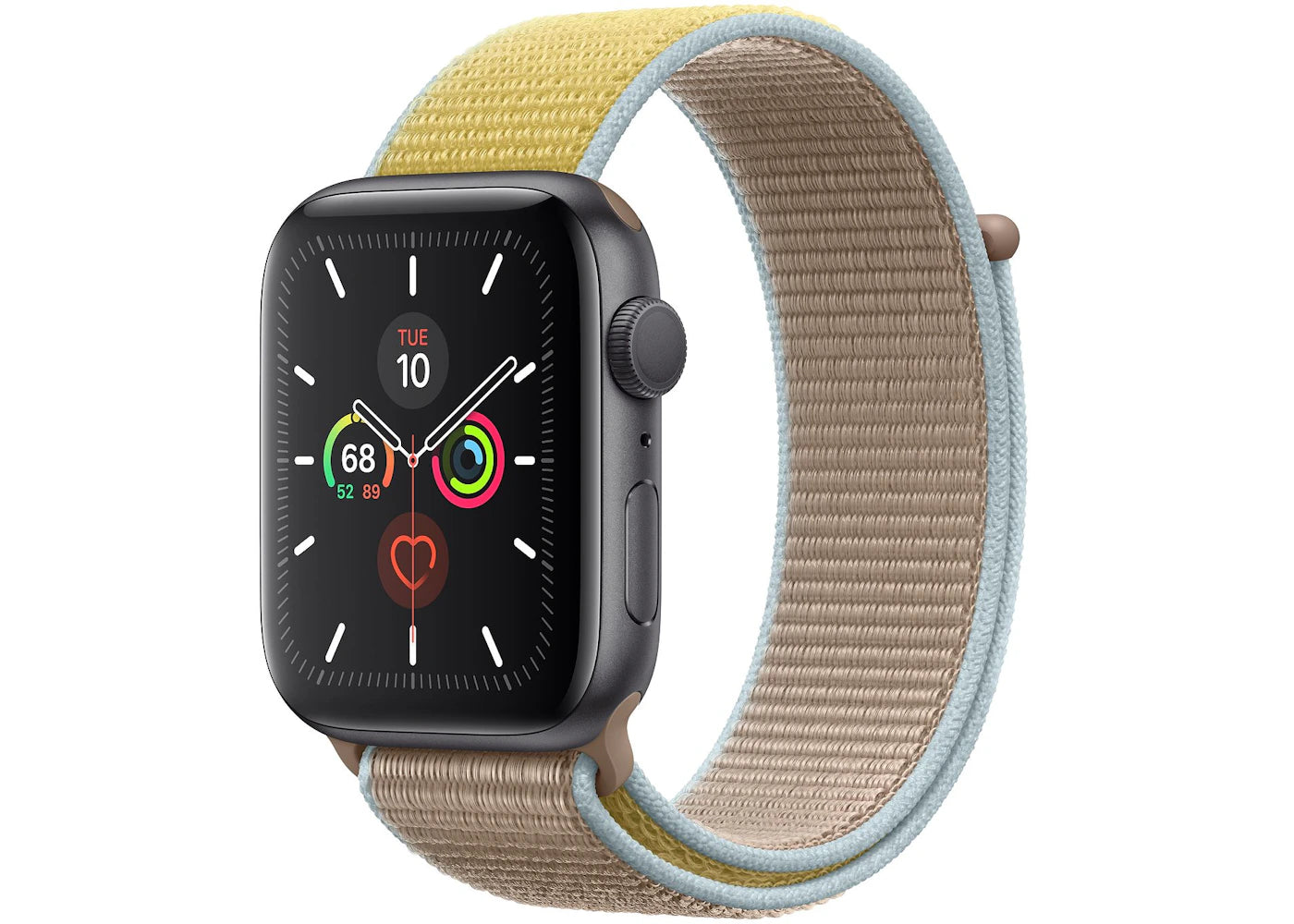 Apple Watch Series 5 GPS 44mm Space Gray Aluminum with Camel Sport Loop A2093