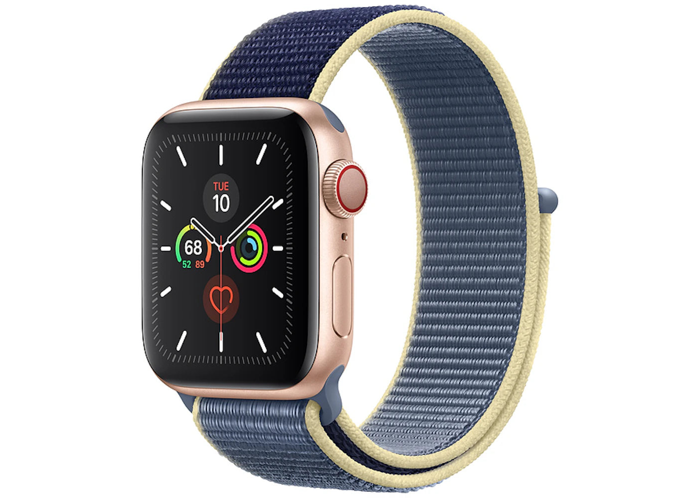 Apple Watch Series 5 GPS + Cellular 40mm Gold Aluminum with Alaskan Blue Sport Loop A2094